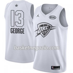 Canotte Uomo Oklahoma City Thunder Paul George 13 2018 All Star Jordan Brand Bianco Swingman